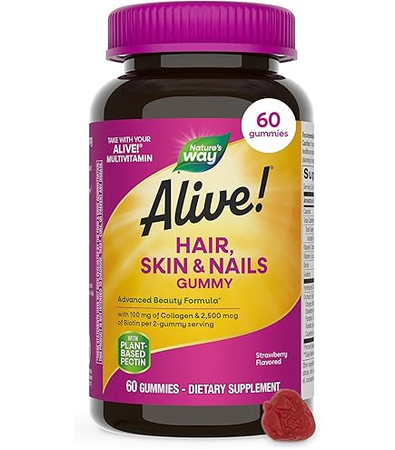 Alive! Hair Skin & Nails Strawberry Flavored
