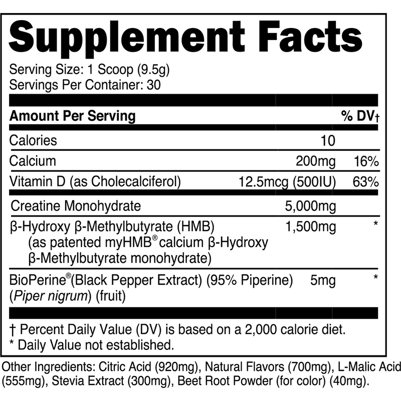 Creatine HMB Strawberry Lemonade