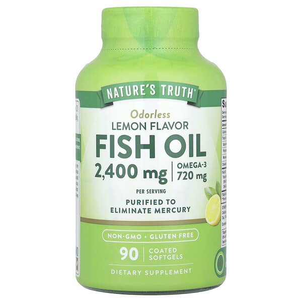 Fish Oil 1200 mg Natural Lemon Flavor