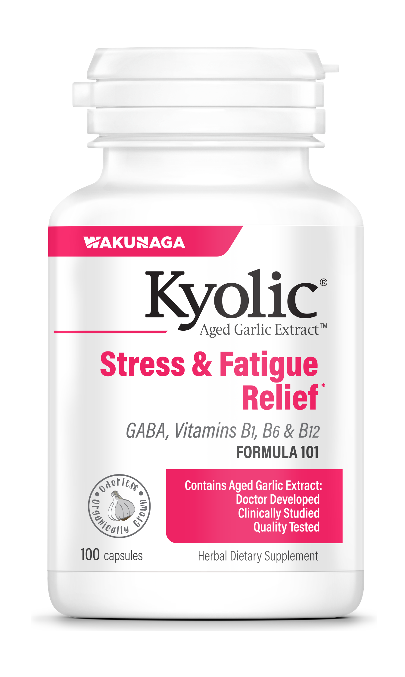 Kyolic GABA, Vitamin B1, B6 & B12 Formula 101
