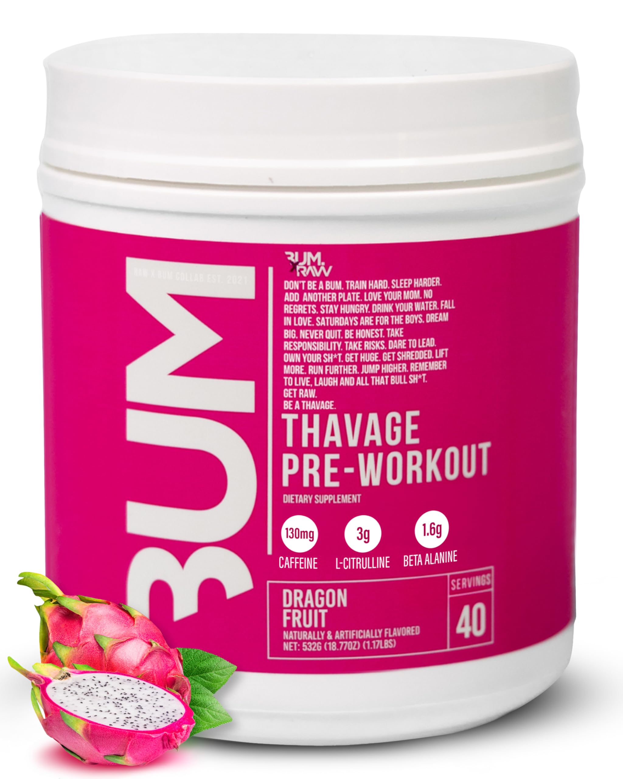 Thavage Pre-Workout Dragon Fruit